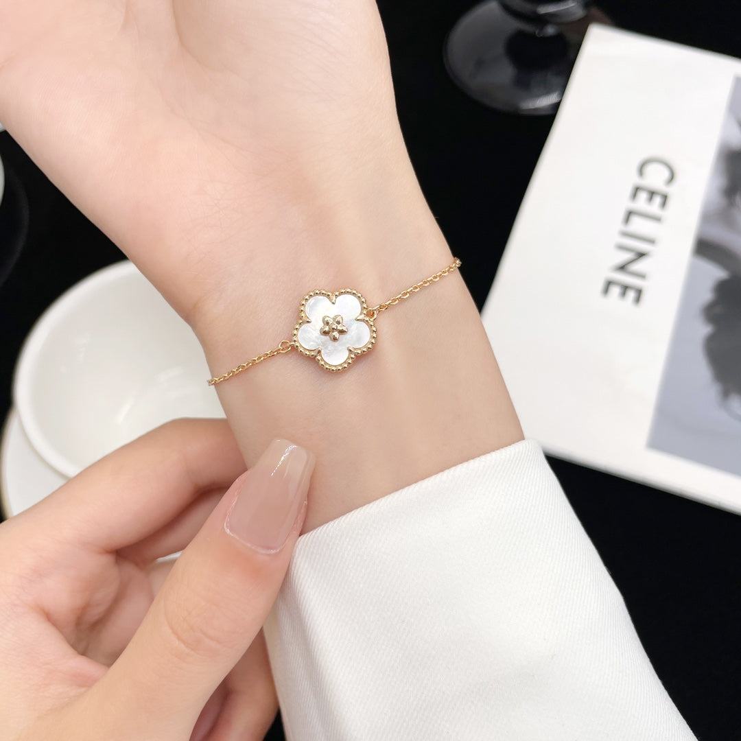 [Dawnora Jewelry]LUCKY SPRING ROSE GOLD MOP BRACELET