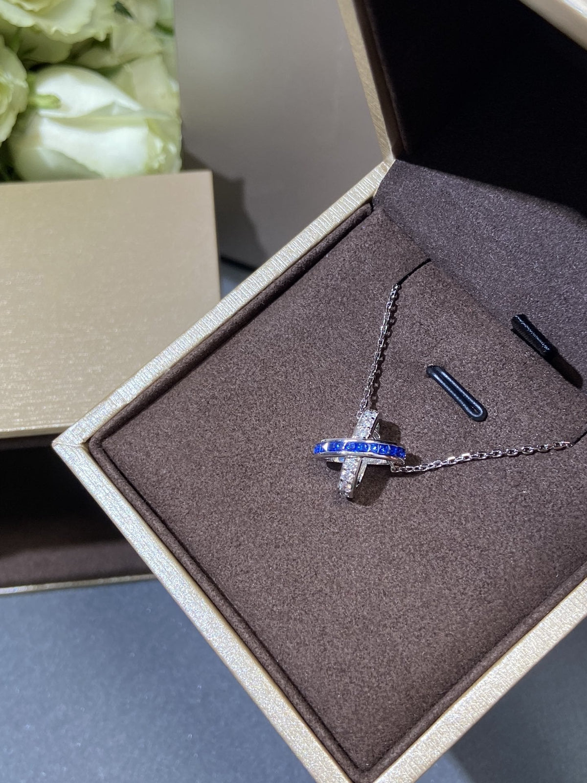 [Dawnora Jewelry]LIENS DIAMOND SILVER NECKLACE