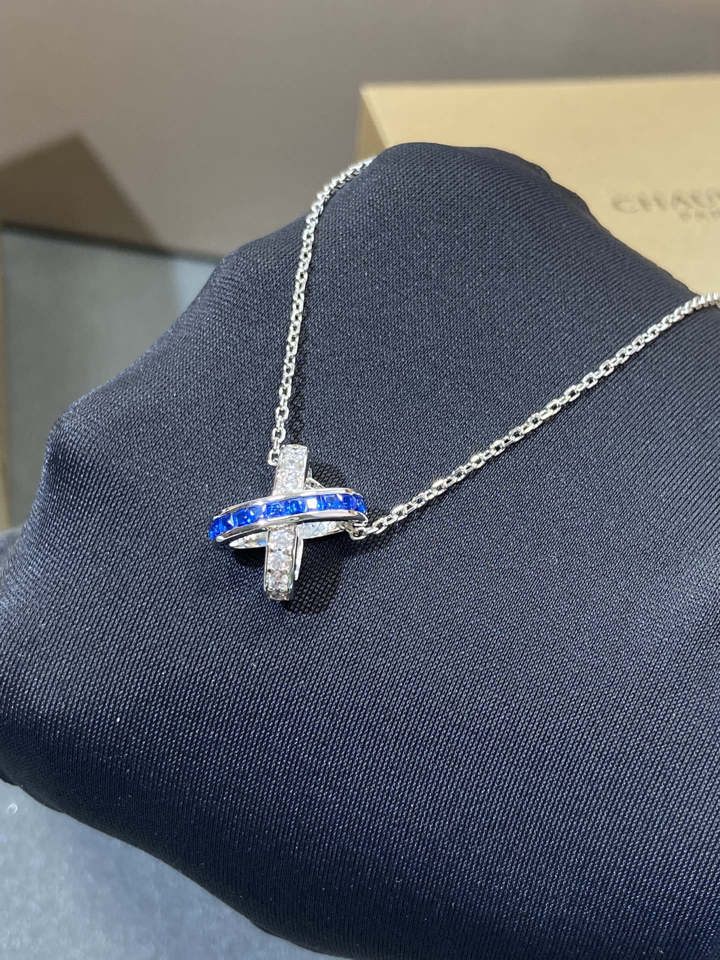 [Dawnora Jewelry]LIENS DIAMOND SILVER NECKLACE