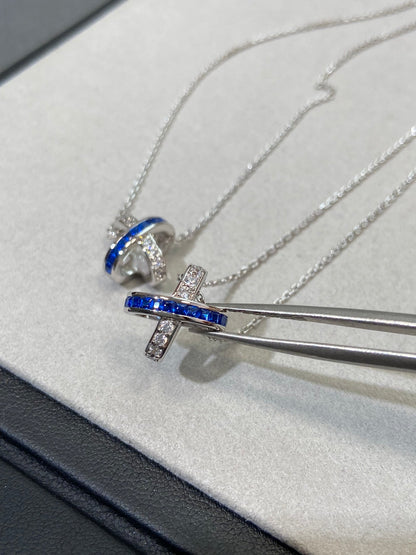 [Dawnora Jewelry]LIENS DIAMOND SILVER NECKLACE
