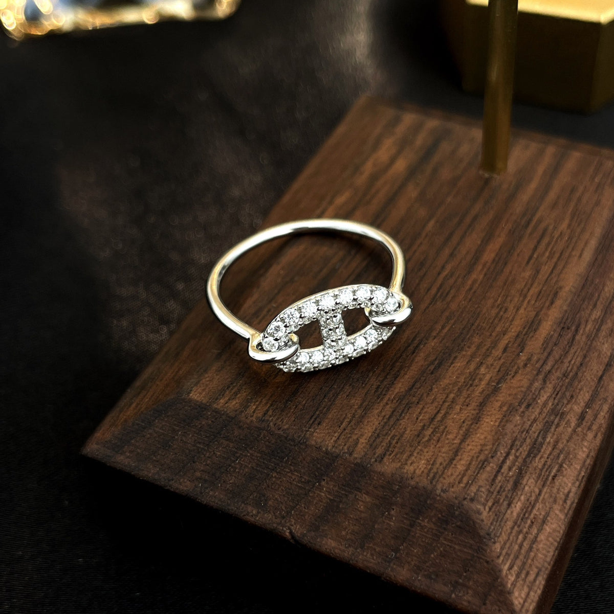 [Dawnora Jewelry]RONDE SMALL SILVER DIAMOND RING