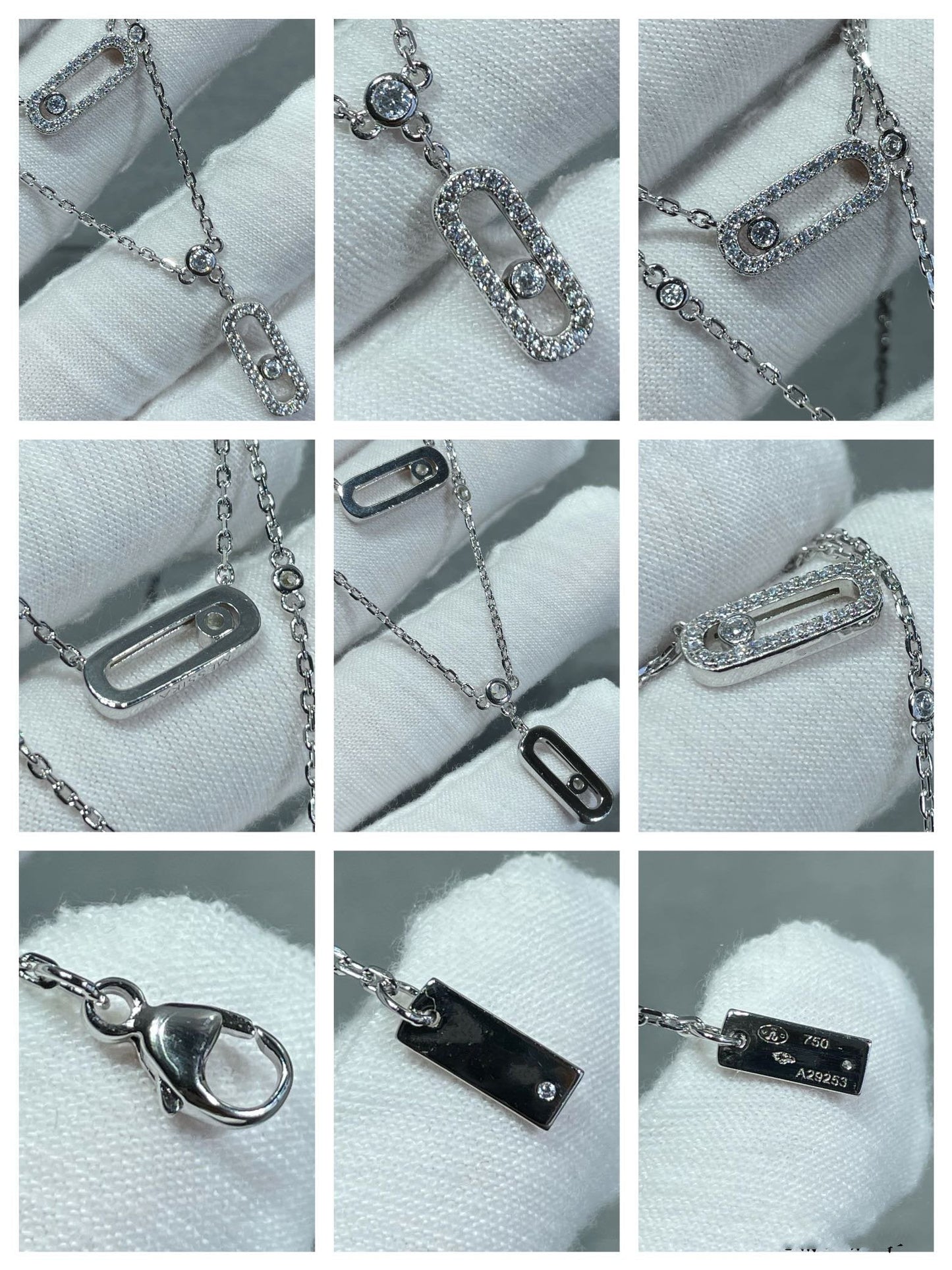 [Dawnora Jewelry]MOVE 2 ROW DIAMOND NECKLACE