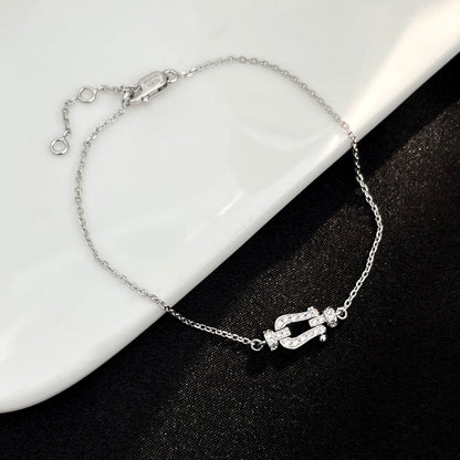 [Dawnora Jewelry]FORCE 10 FULL DIAMOND BUCKLE CHAIN LINK MINI MODEL