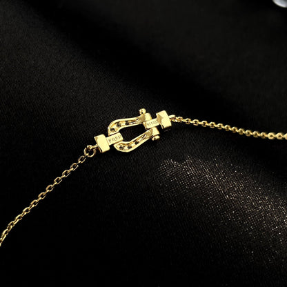 [Dawnora Jewelry]FORCE 10 FULL DIAMOND BUCKLE CHAIN LINK MINI MODEL