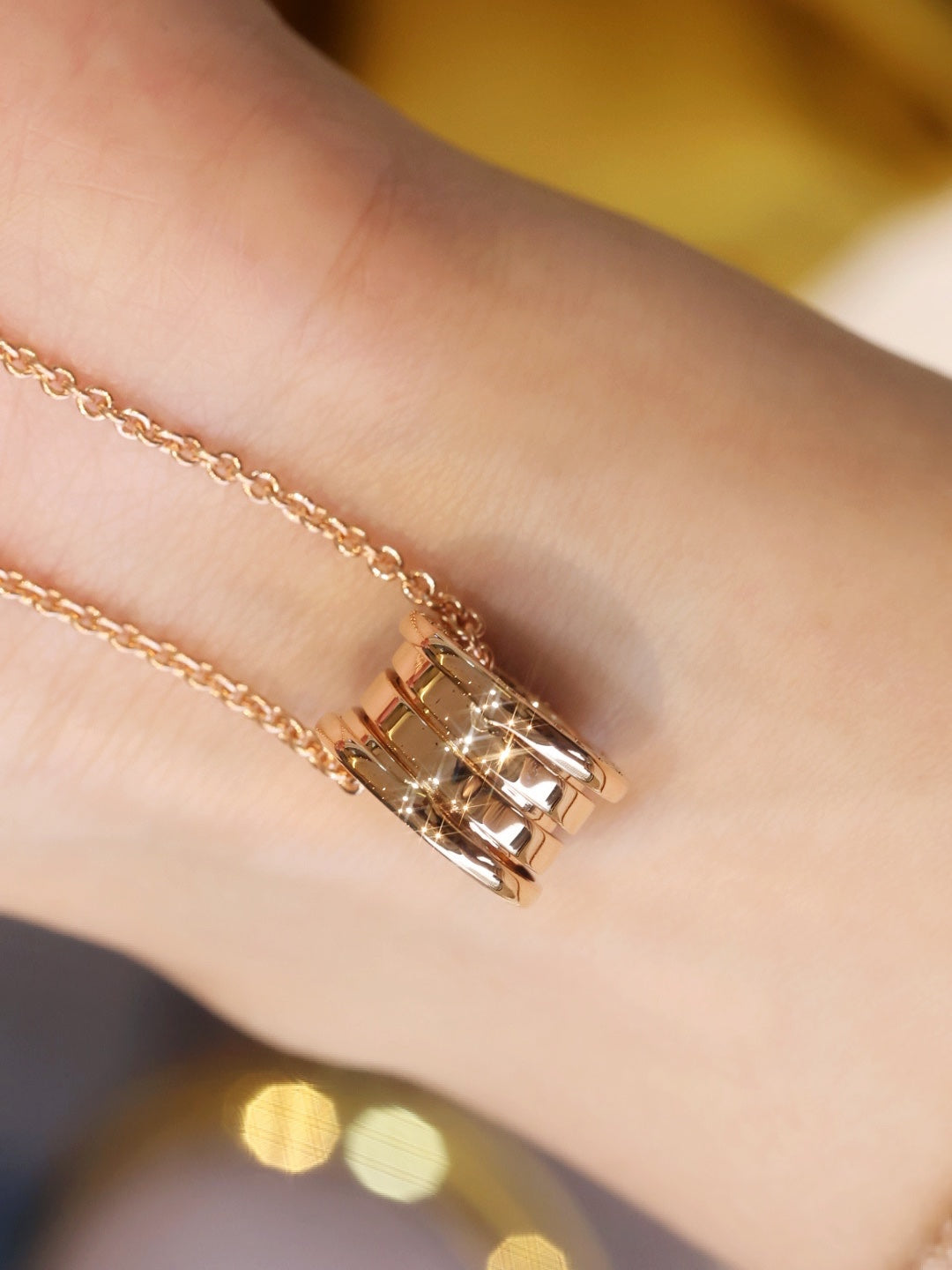 [Dawnora Jewelry]ZERO 1 PINK GOLD NECKLACE