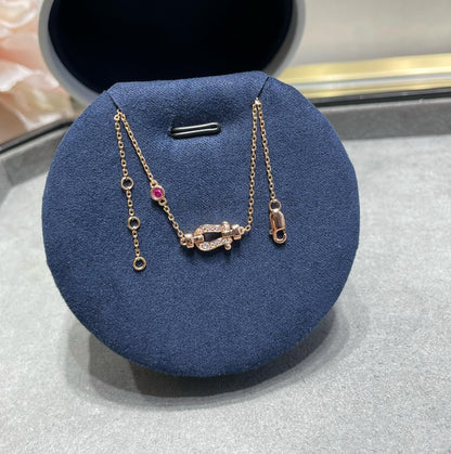[Dawnora Jewelry]FORCE 10 DIAMOND CHAIN LINK PINK GOLD BRACELET