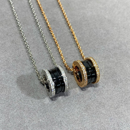 [Dawnora Jewelry]ZERO 1 DIAMOND CERAMIC NECKLACE