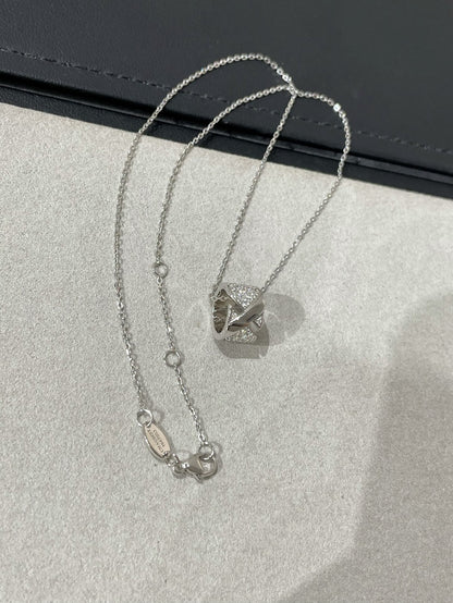 [Dawnora Jewelry]LIENS EVIDENCE DIAMOND PAVED NECKLACE