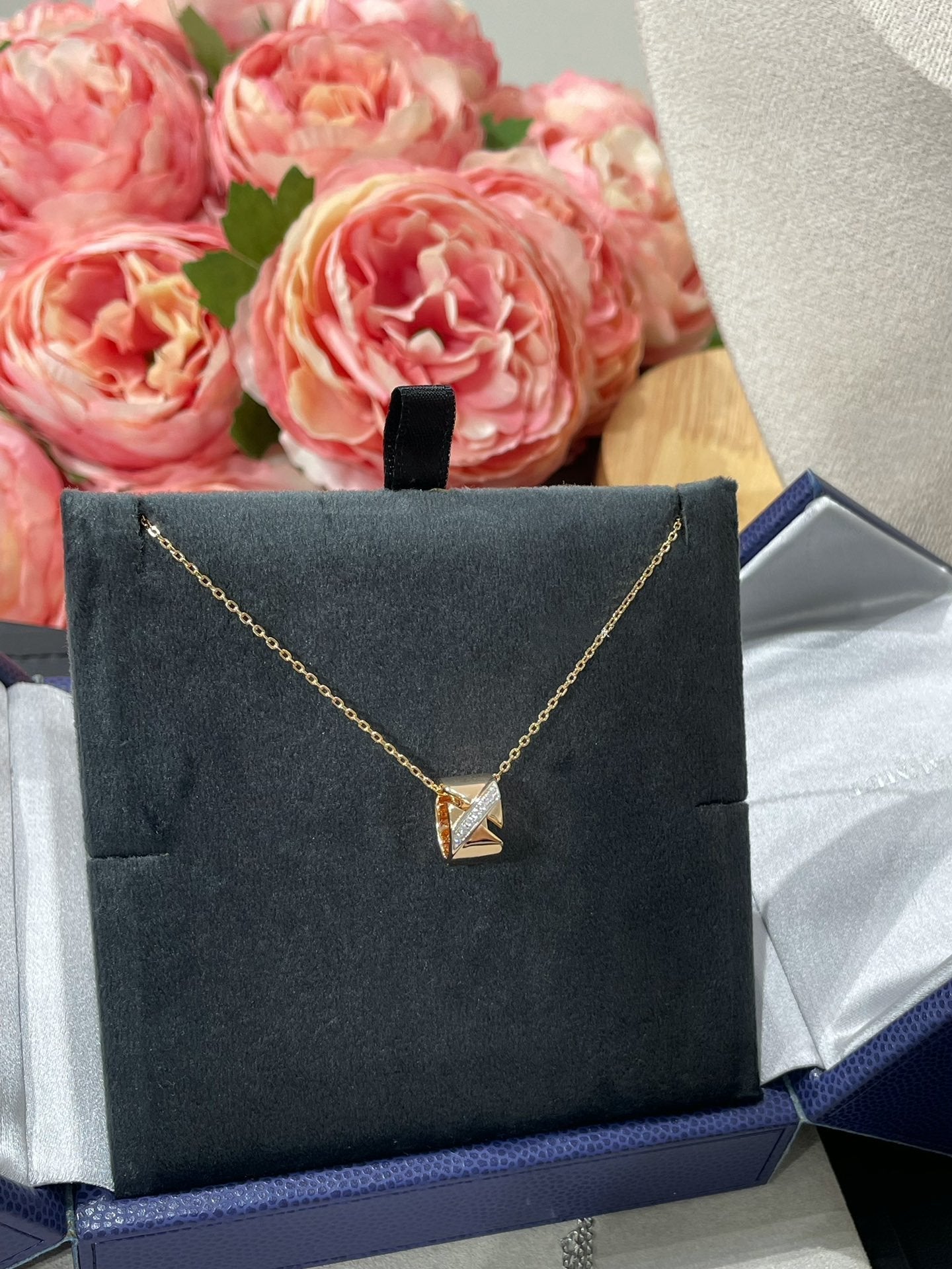 [Dawnora Jewelry]LIENS EVIDENCE DIAMOND NECKLACE