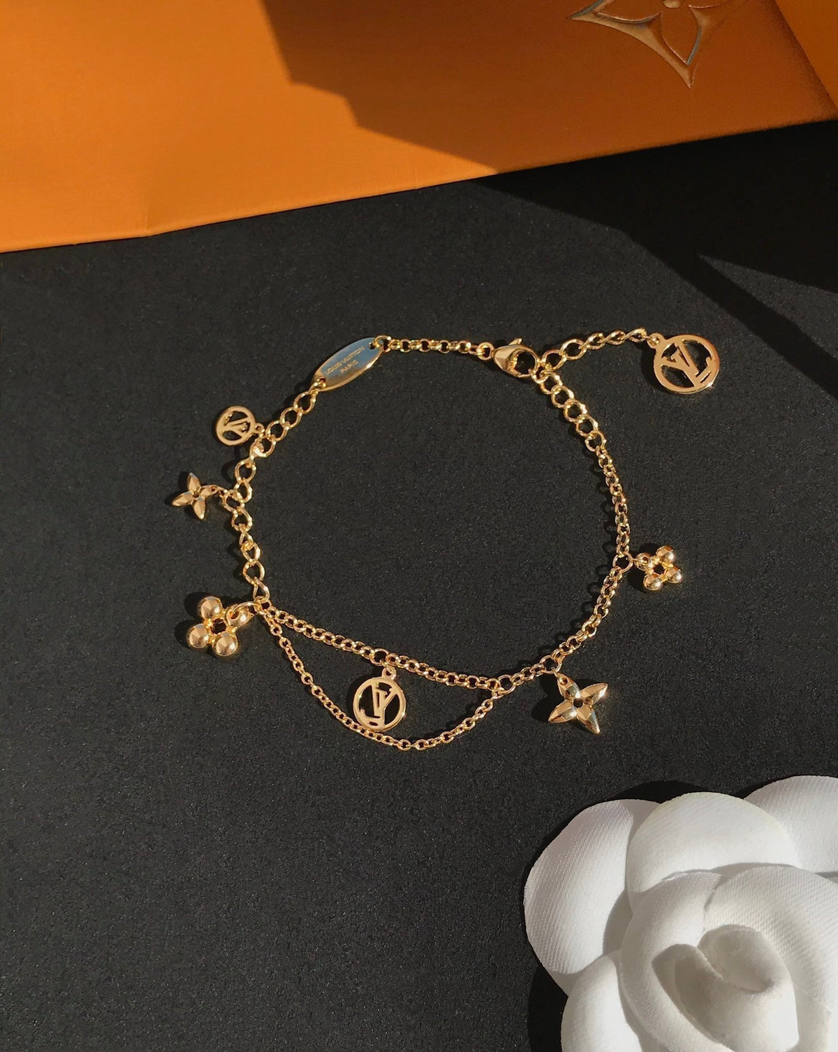 [Dawnora Jewelry]BLOOMING PINK GOLD MOP BRACELET