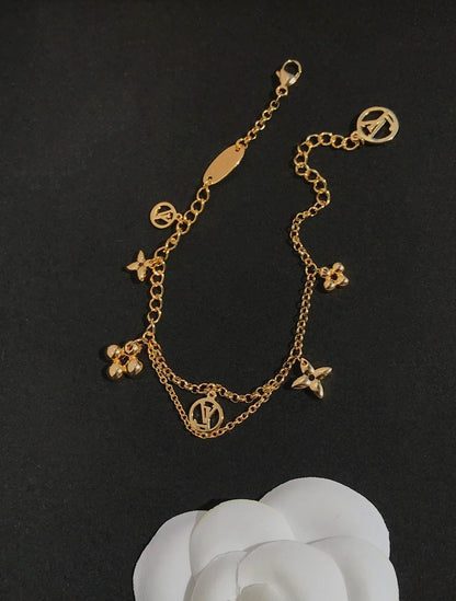 [Dawnora Jewelry]BLOOMING PINK GOLD MOP BRACELET