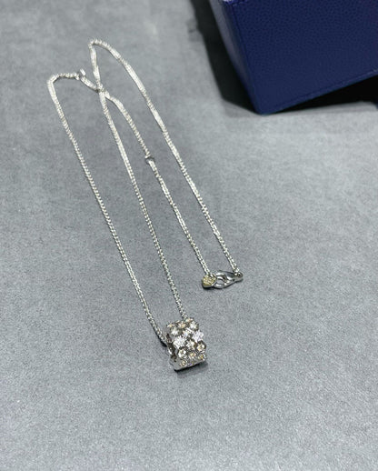 [Dawnora Jewelry]BEE LOVE DIAMOND PAVED 3 ROW NECKLACE