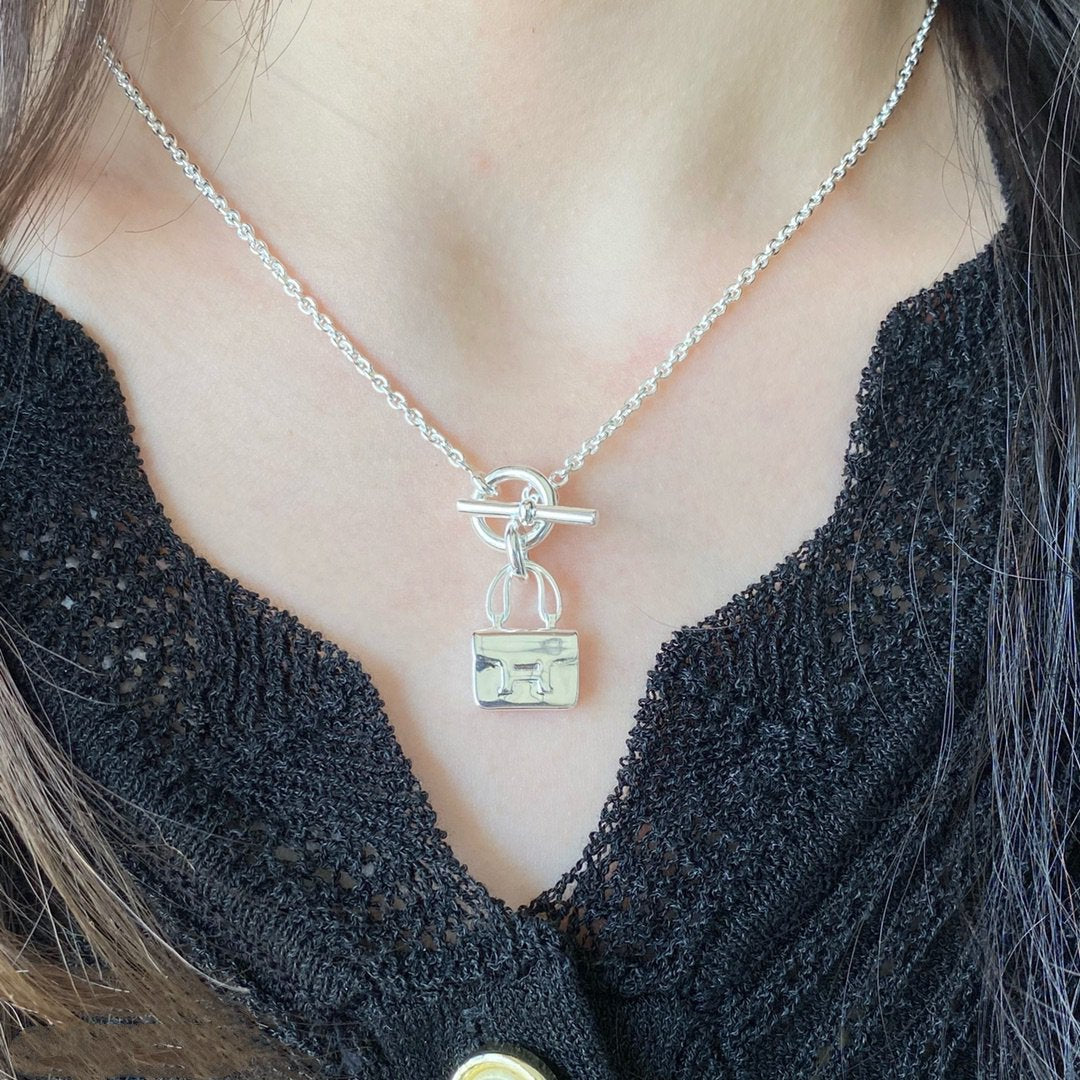 [Dawnora Jewelry]CONSTANCE PEDANT SILVER NECKLACE