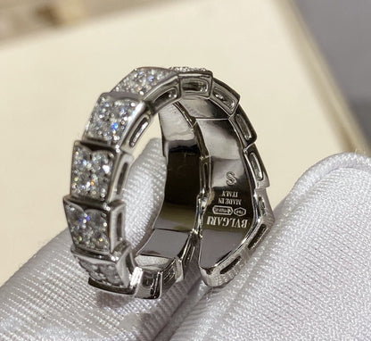 [Dawnora Jewelry]SERPENTI RING SILVER DIAMOND PAVED