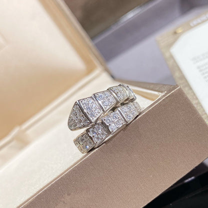 [Dawnora Jewelry]SERPENTI RING SILVER DIAMOND PAVED
