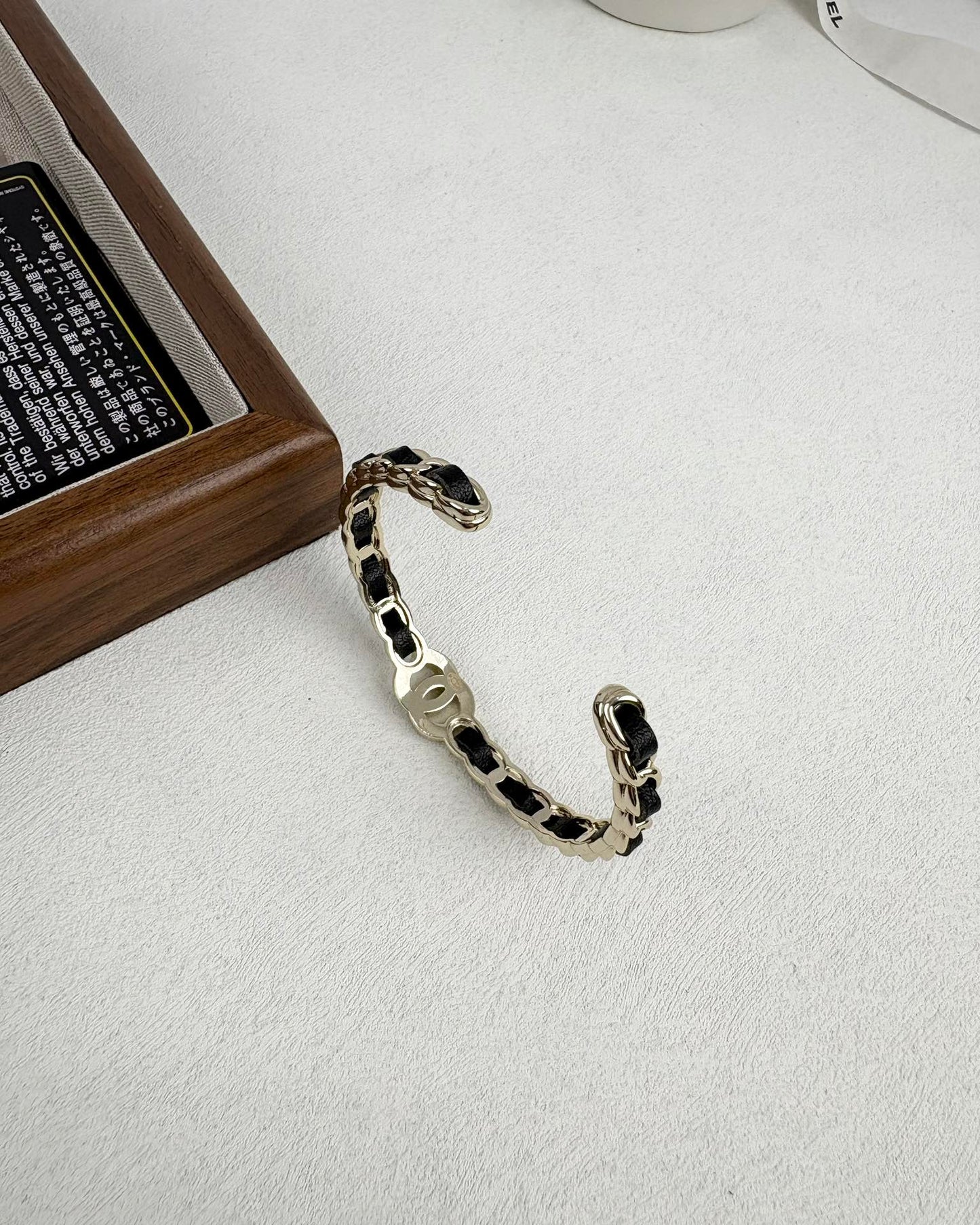 [Dawnora Jewelry]Double C Open Bangle