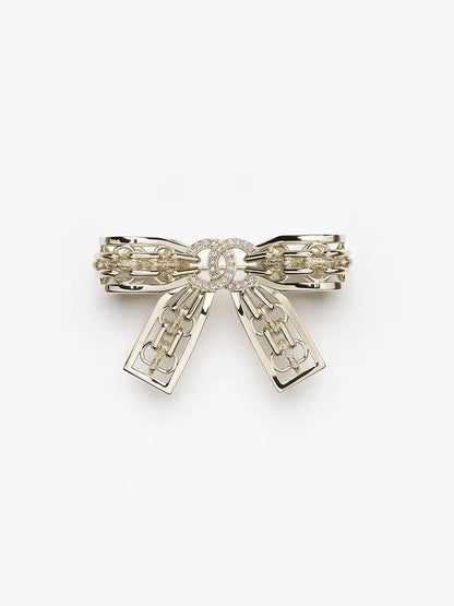 [Dawnora Jewelry]25K Hollow Bow Brooch