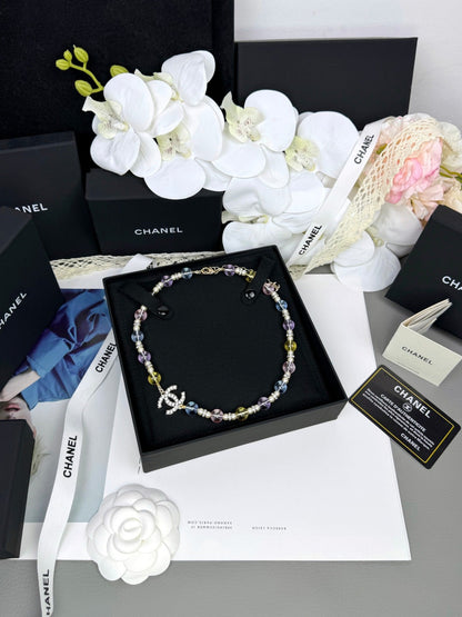 [Dawnora Jewelry]26C New Spring Collection Colorful Transparent Resin Necklace