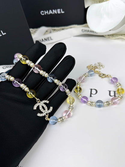 [Dawnora Jewelry]26C New Spring Collection Colorful Transparent Resin Necklace
