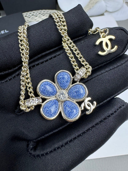 [Dawnora Jewelry]VOLTE New Blue Floral Double-Layer Bracelet