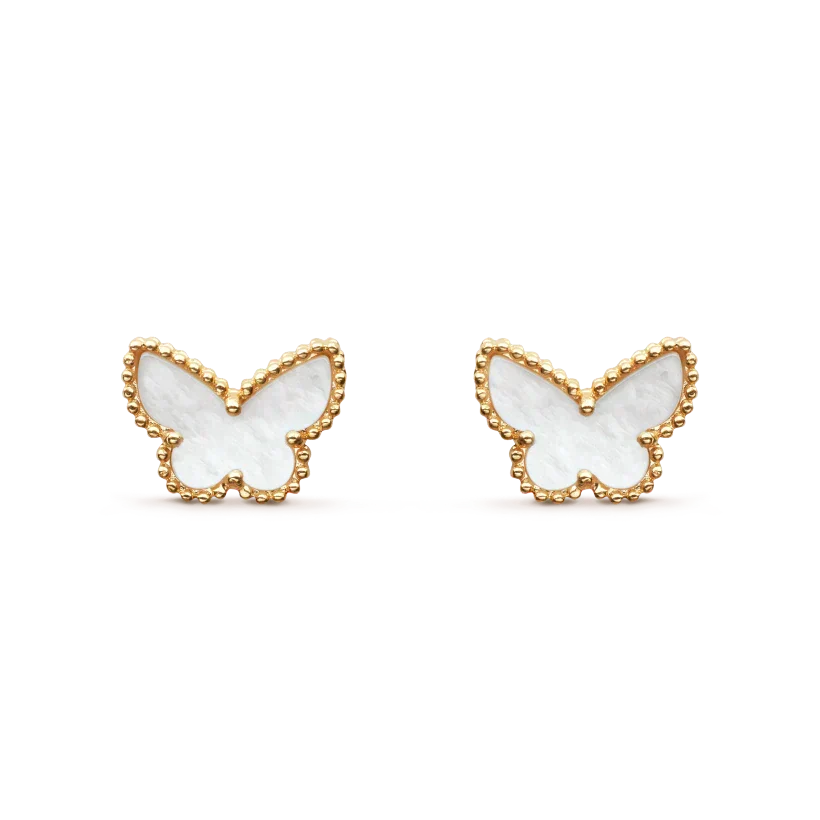 [Dawnora Jewelry]SWEET BUTTERFLY MOP EARSTUDS