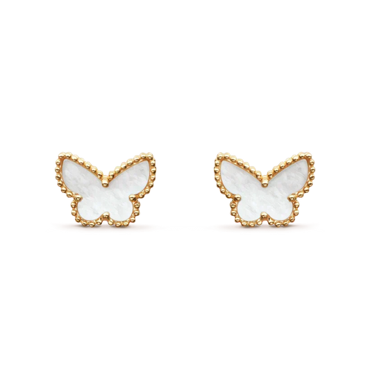 [Dawnora Jewelry]SWEET BUTTERFLY MOP EARSTUDS