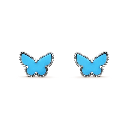 [Dawnora Jewelry]BUTTERFLY TURQUOISE EARRINGS SILVER