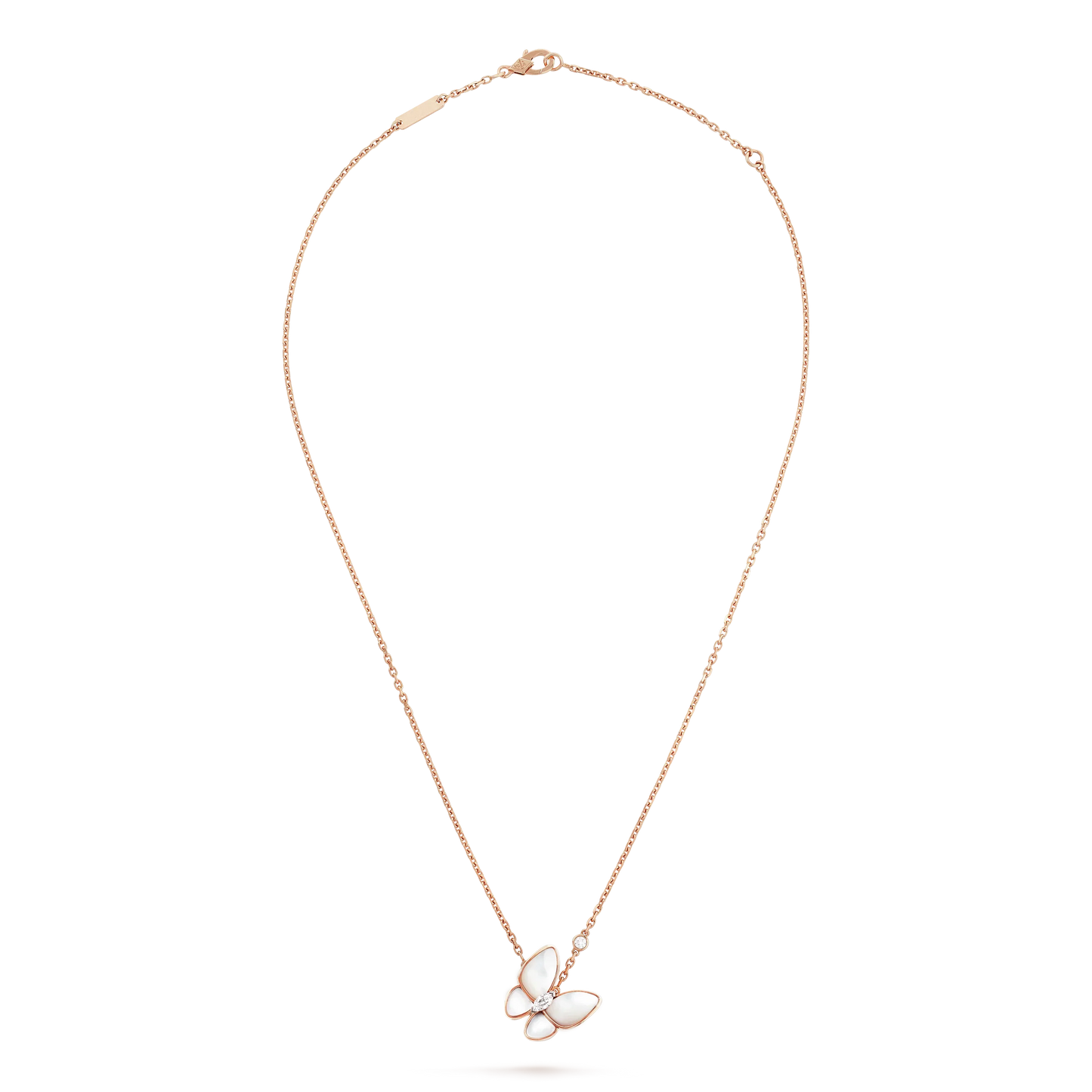 [Dawnora Jewelry]BUTTERFLY MOP DIAMOND NECKLACE