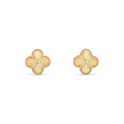 [Dawnora Jewelry]CLOVER MINI 9.5MM LASER EARRINGS