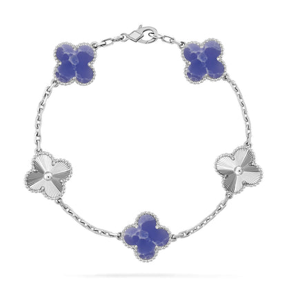 [Dawnora Jewelry]CLOVER 5 MOTIF BLUE VEINS BRACELET COLLECTION
