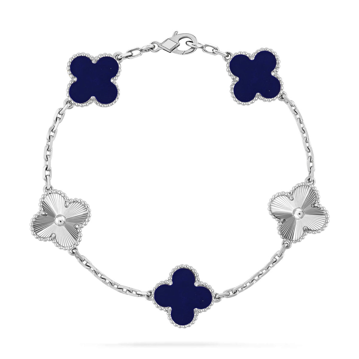 [Dawnora Jewelry]CLOVER 5 MOTIF LAPIS LAZULI BRACELET COLLECTION