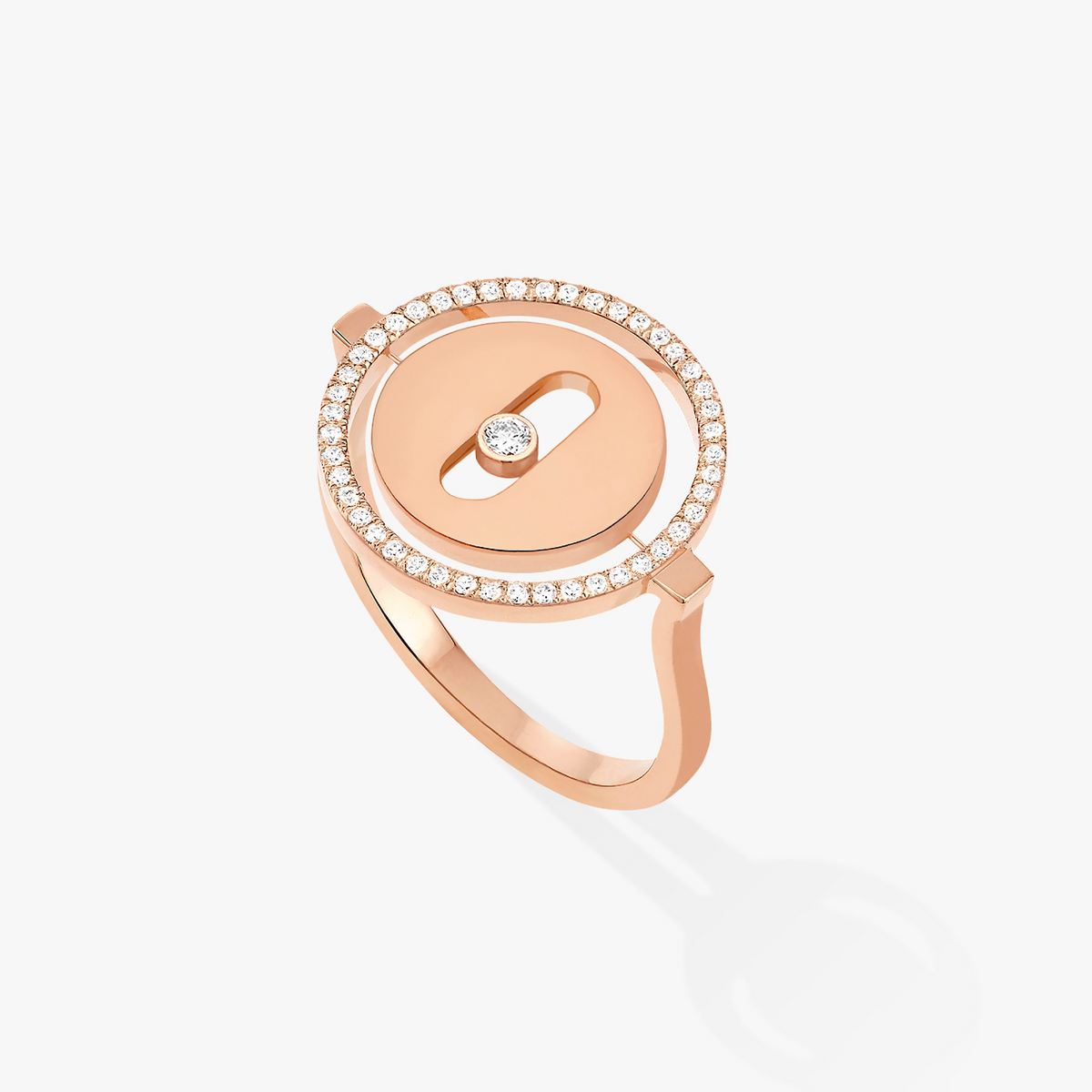[Dawnora Jewelry]LUCKY MOVE PINK GOLD DIAMOND RING