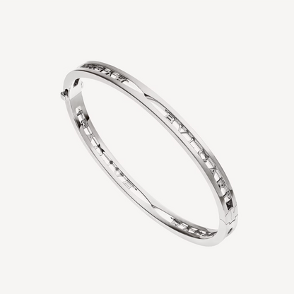 [Dawnora Jewelry]ZERO 1 SPIRAL LOGO SILVER BRACELET