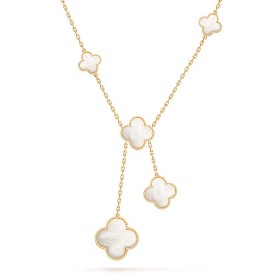 [Dawnora Jewelry]CLOVER MOTHER OF PEARL NECKLACE 6 MOTIF