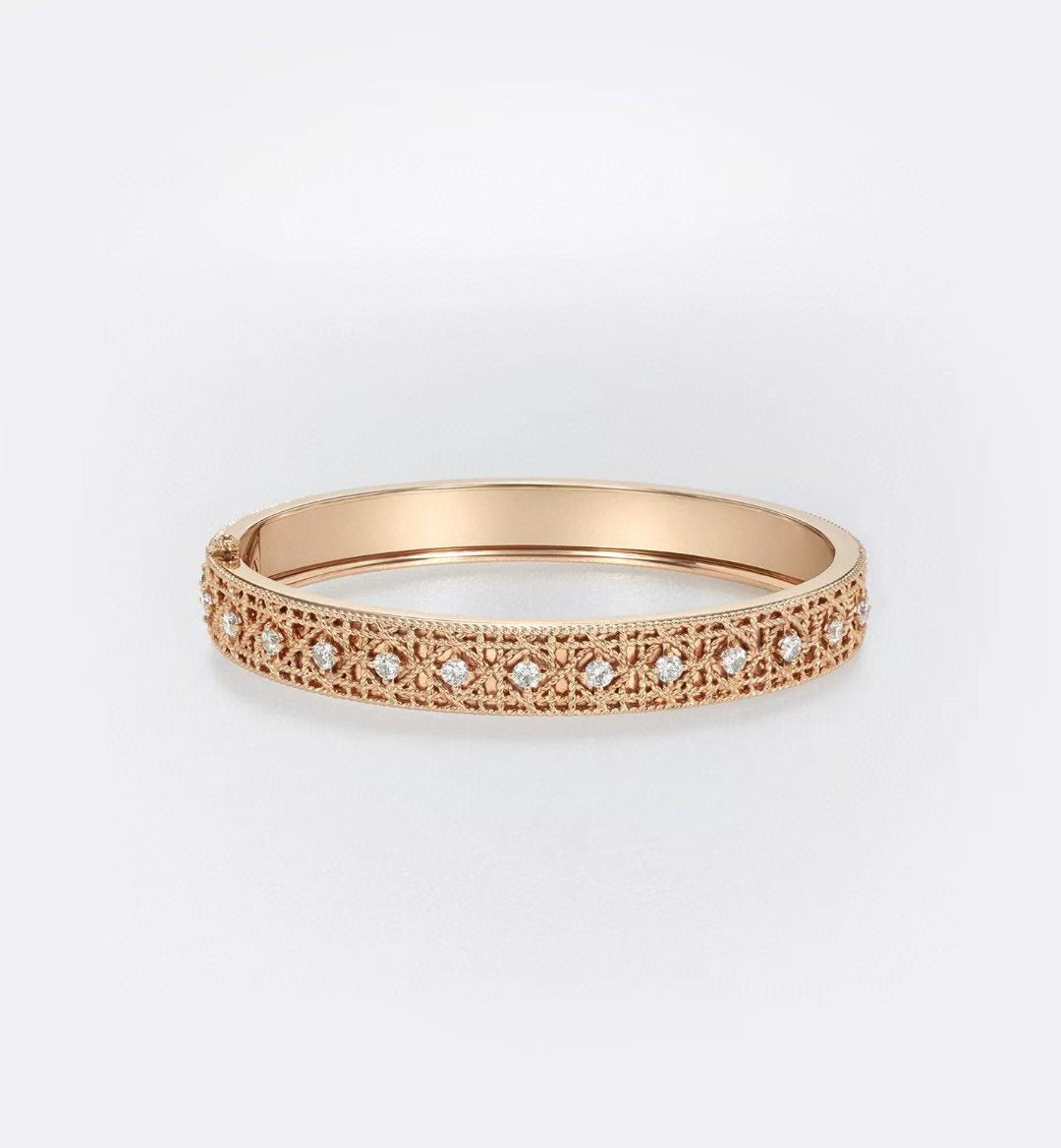 [Dawnora Jewelry]2026 WOVEN-PATTERN BRACELET SET WITH FULL DIAMOND INLAY THREE-COLORS