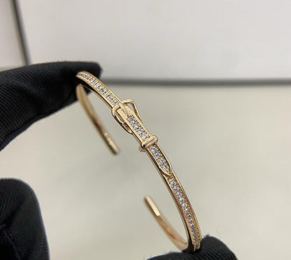 [Dawnora Jewelry]DIAMOND-ENCRUSTED BRACELET THREE COLORS