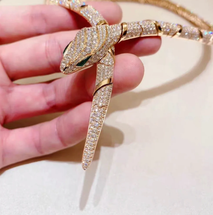 [Dawnora Jewelry]HAUTE COUTURE GOLD SERPENTI NECKLACE
