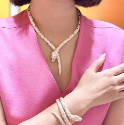 [Dawnora Jewelry]HAUTE COUTURE GOLD SERPENTI NECKLACE