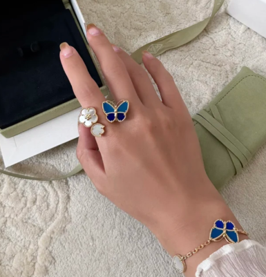 [Dawnora Jewelry]2026 NEW TWIN BUTTERFLY LUCKY RING