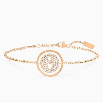 [Dawnora Jewelry]LUCKY MOVE DIAMOND PAVED BRACELET