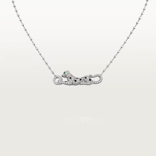 [Dawnora Jewelry]PANTHERE PAVED DIAMOND NECKLACE