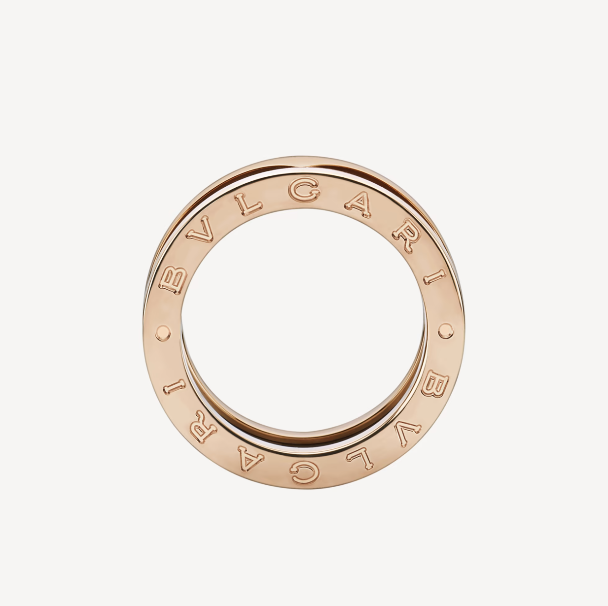 [Dawnora Jewelry]ZERO 1 TWO-BAND LOOPS AND BLACK CERAMIC PINK GOLD RING