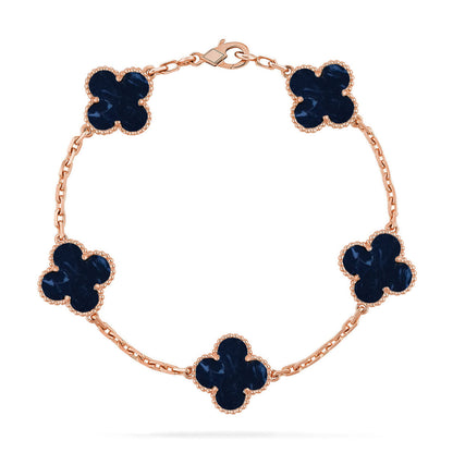 [Dawnora Jewelry]CLOVER 5 MOTIF PIETERSITE BRACELET COLLECTION