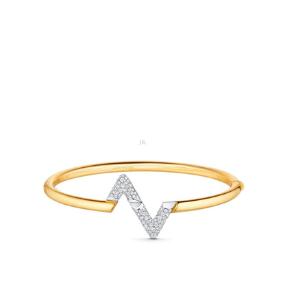 [Dawnora Jewelry]VOLTE UPSITE DOWN GOLD DIAMOND BRACELET