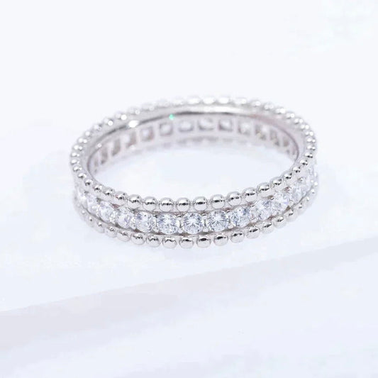[Dawnora Jewelry]PERLEE DIAMOND SILVER RING