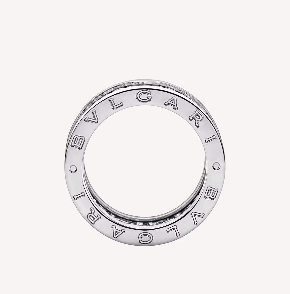 [Dawnora Jewelry]ZERO 1 WITH PAVED DIAMONDS ON THE SPIRAL RING