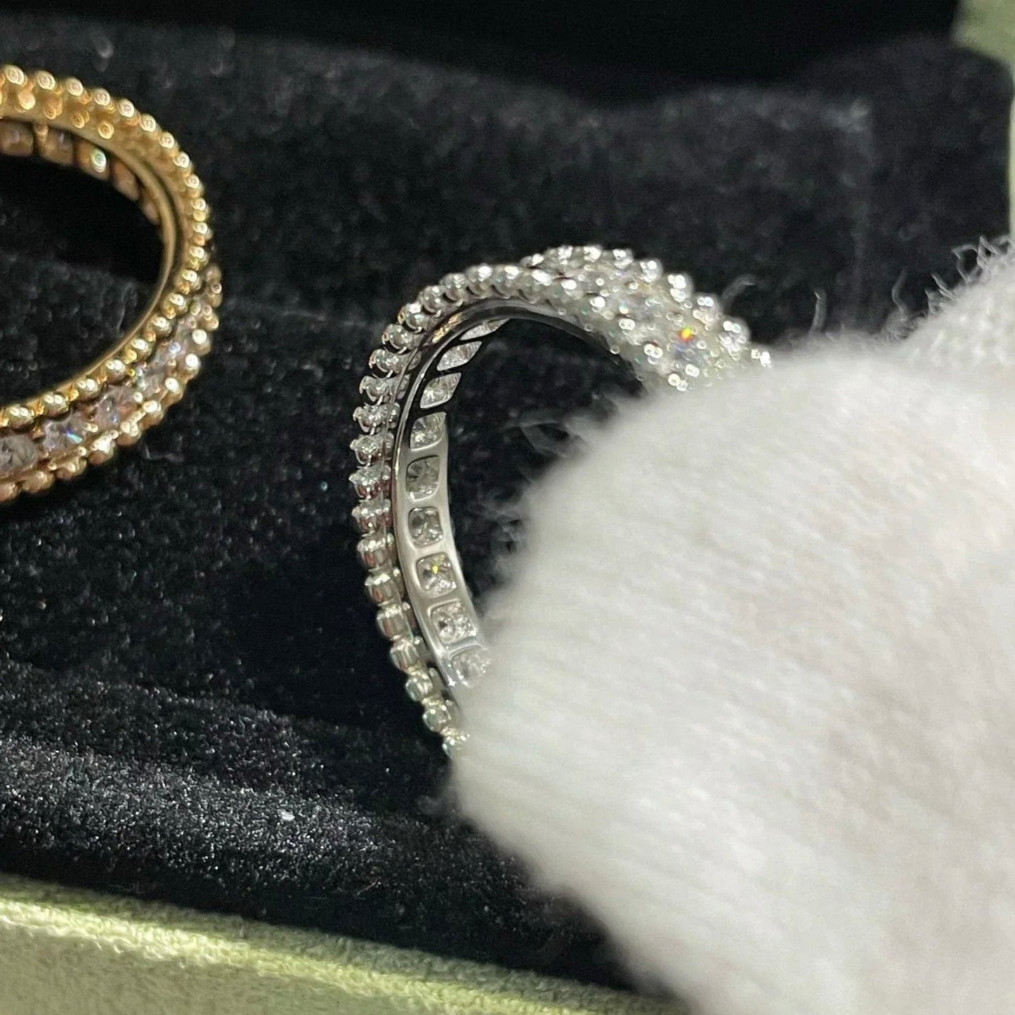 [Dawnora Jewelry]PERLEE DIAMOND SILVER RING