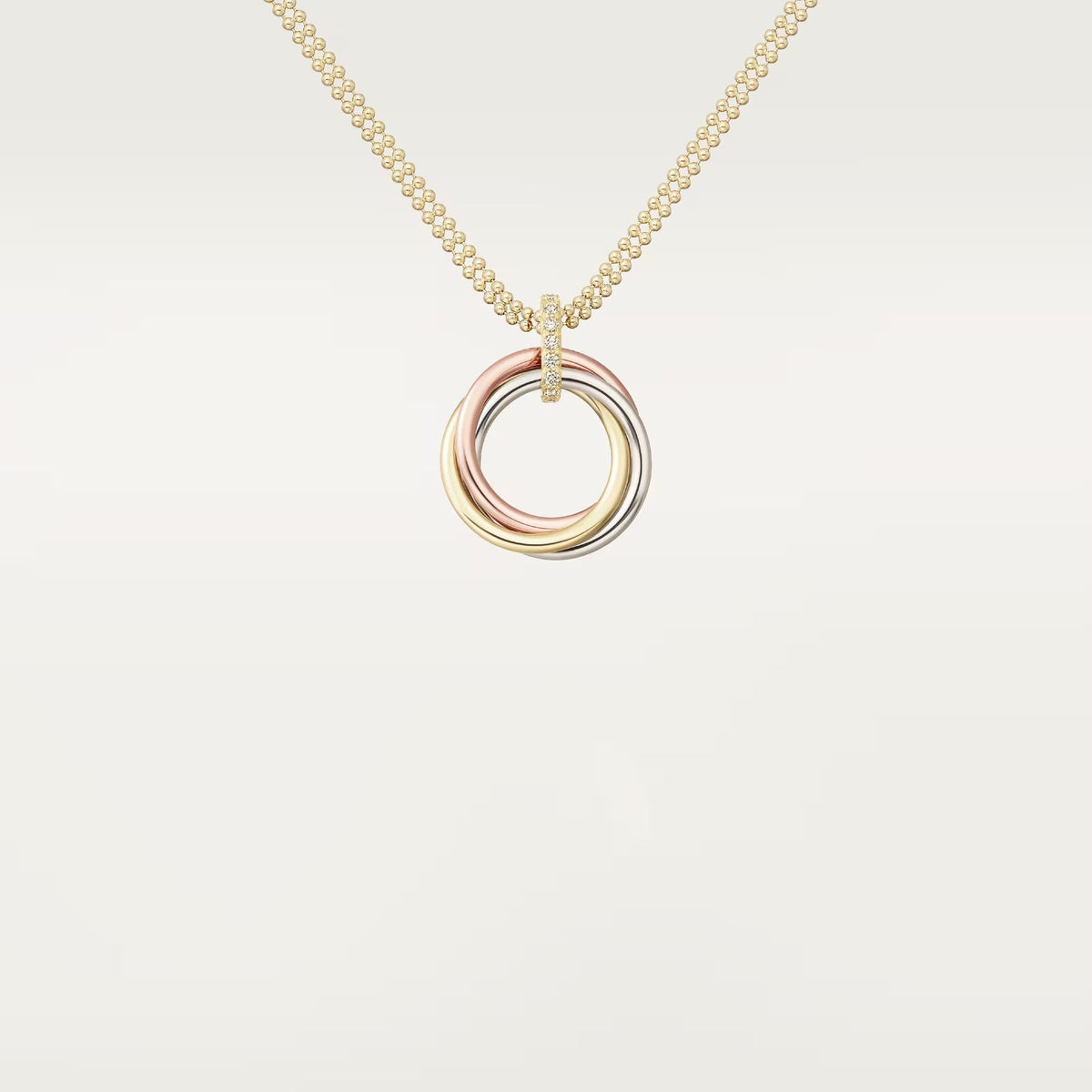 [Dawnora Jewelry]TRINITY MEDIUM  DIAMONDS NECKLACE