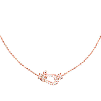 [Dawnora Jewelry]FORCE 10 PINK GOLD DIAMOND NECKLACE