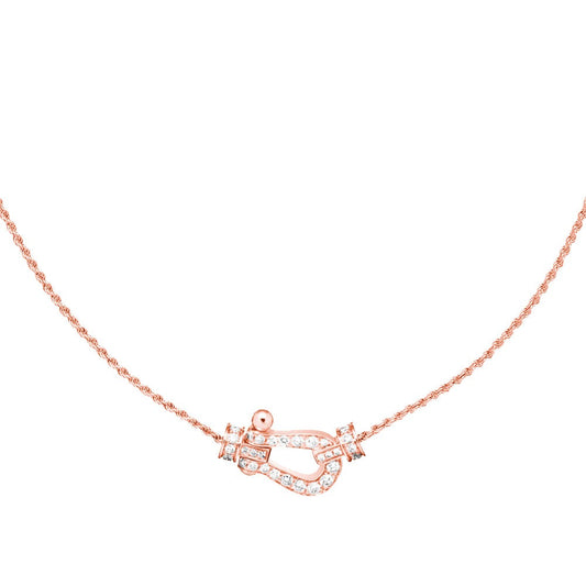 [Dawnora Jewelry]FORCE 10 PINK GOLD DIAMOND NECKLACE